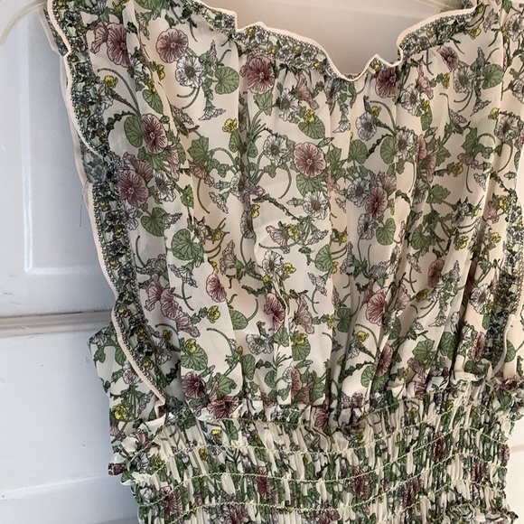 Max Studio CRMANME floral print maxi dress w smocked waist, fully lined, szS - Picture 12 of 15